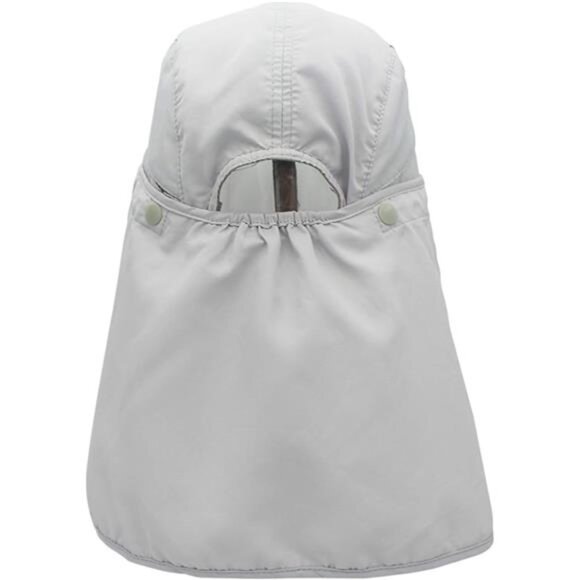 Men Women Safari Fishing Sun Cap with Removable Neck Flap Quick Dry Hats - Picture 3 of 7